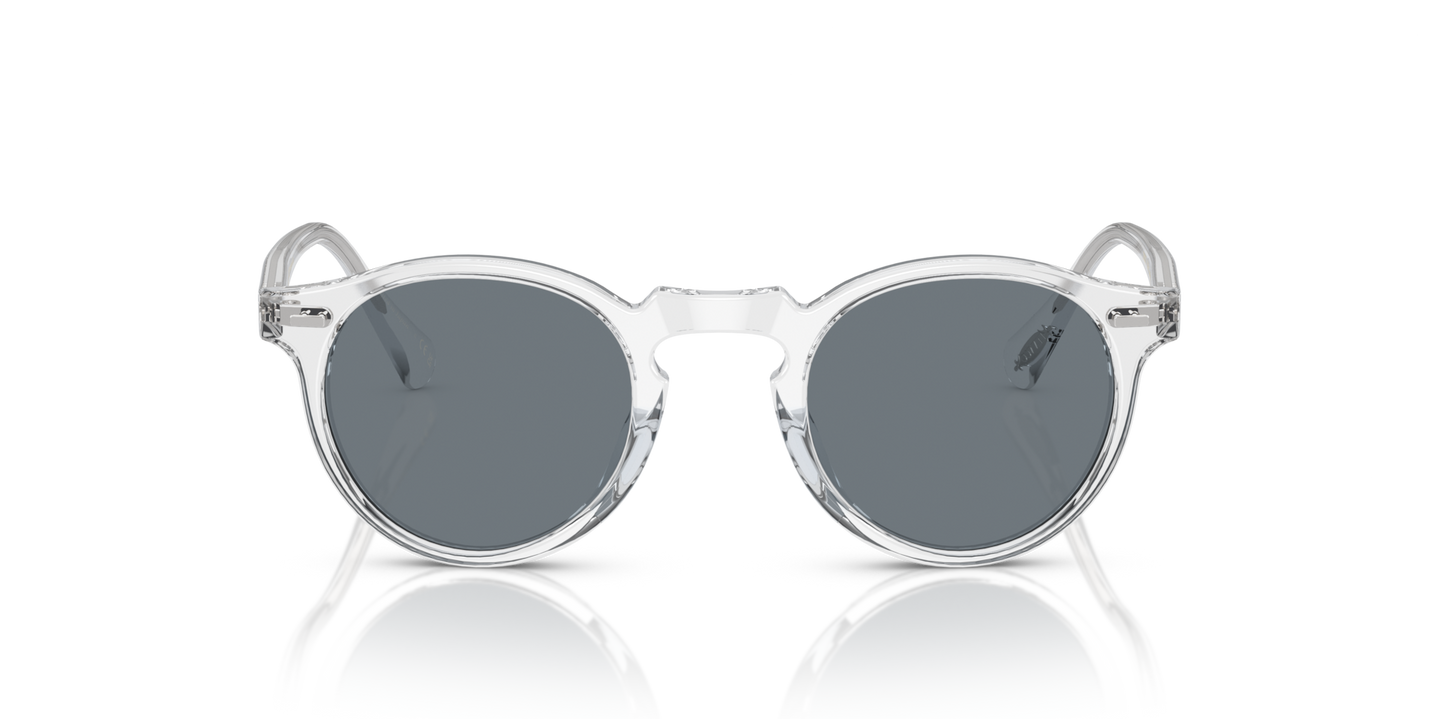 Oliver Peoples Gregory Peck Sun con montatura Cristallo e lenti  Blu - Immagine Materiale