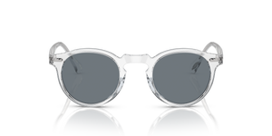 Oliver Peoples Gregory Peck Sun avec une monture Cristal et des verres Bleu - L'image 2