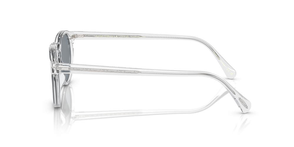 Oliver Peoples Gregory Peck Sun avec une monture Cristal et des verres Bleu - L'image 4