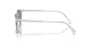 Oliver Peoples Gregory Peck Sun avec une monture Cristal et des verres Bleu - L'image 4