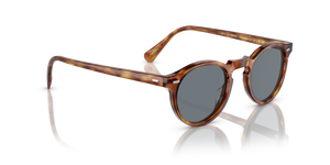 Oliver Peoples Gregory Peck Sun con montura LBR semimate y lentes Azul - El 3
