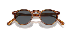 Oliver Peoples Gregory Peck Sun con montura LBR semimate y lentes Azul - El 6