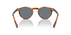 Oliver Peoples Gregory Peck Sun with Semi-Matte LBR frame and Blue lenses - image 5