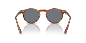 Oliver Peoples Gregory Peck Sun with Semi-Matte LBR frame and Blue lenses - Image 5