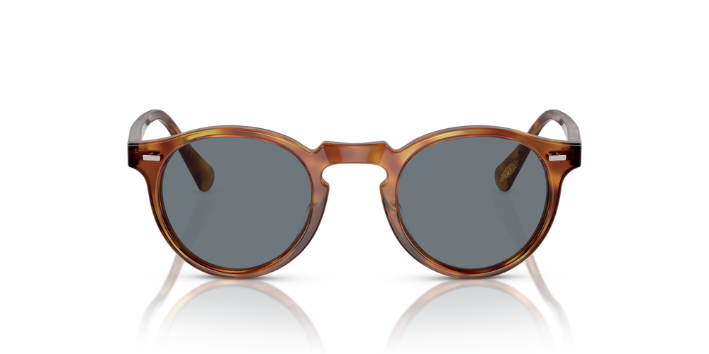 Oliver Peoples Gregory Peck Sun with Semi-Matte LBR frame and Blue lenses - image 2
