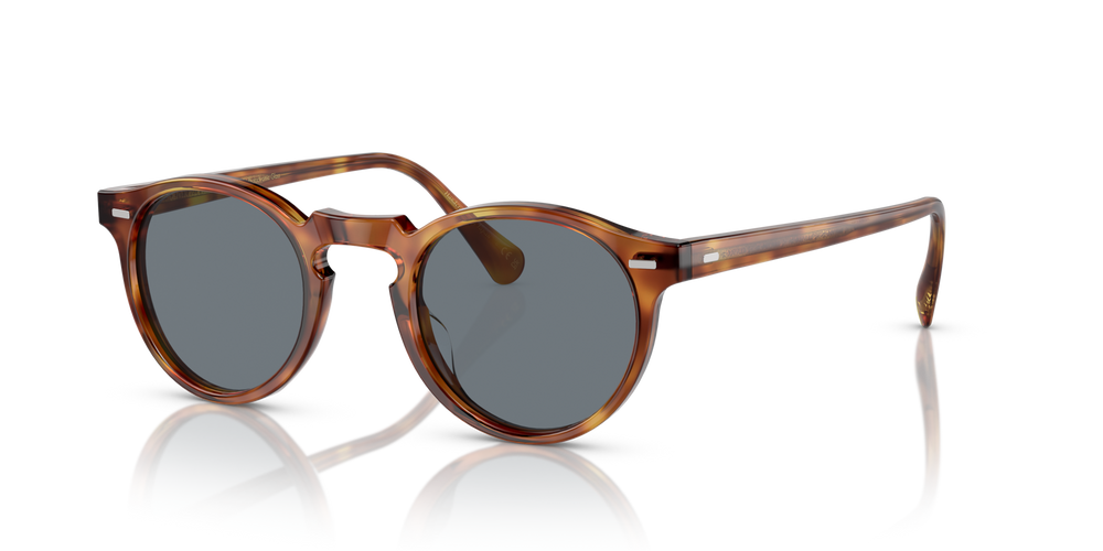 Oliver Peoples Gregory Peck Sun with Semi-Matte LBR frame and Blue lenses - image 4