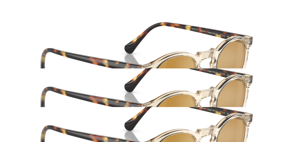 Sie Oliver Peoples Gregory Peck Sun mit Buff-DTB Gestell und Gold Gläsern - Das Bild 3