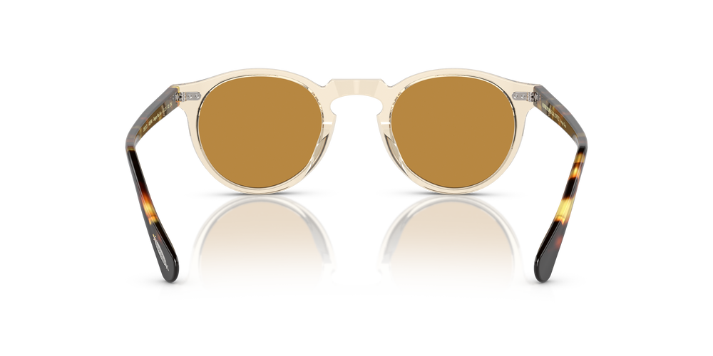Sie Oliver Peoples Gregory Peck Sun mit Buff-DTB Gestell und Gold Gläsern - Das Bild 5