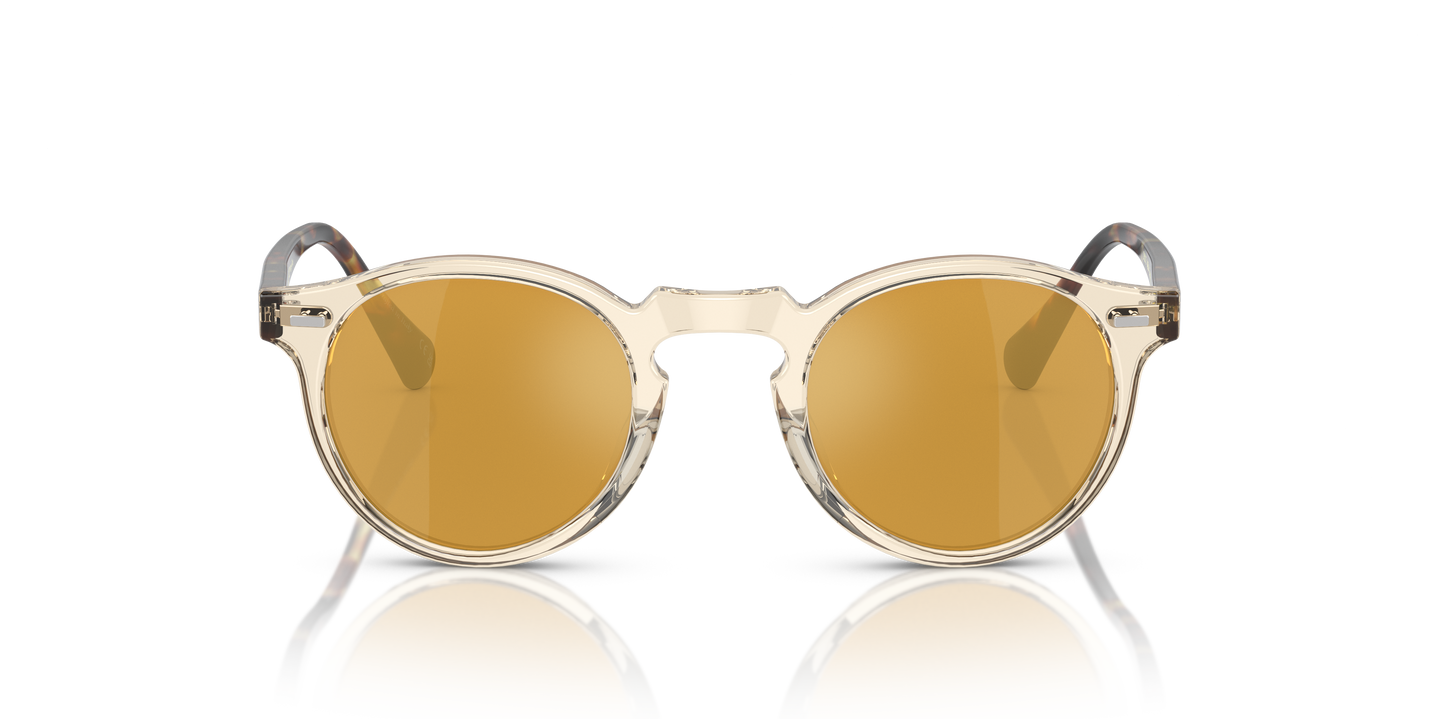 Oliver Peoples Gregory Peck Sun with Buff-DTB frame and Brown