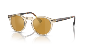 Oliver Peoples Gregory Peck Sun with Buff-DTB frame and Gold lenses - Image 1