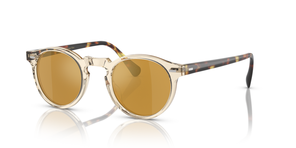 Oliver Peoples Gregory Peck Sun with Buff-DTB frame and Gold lenses - image 1