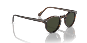 Oliver Peoples Gregory Peck Sun with Tuscany Tortoise frame and Green lenses - Image 3