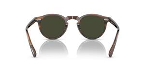 Oliver Peoples Gregory Peck Sun con montatura Tuscany Tortoise e lenti  Verde - immagine 5