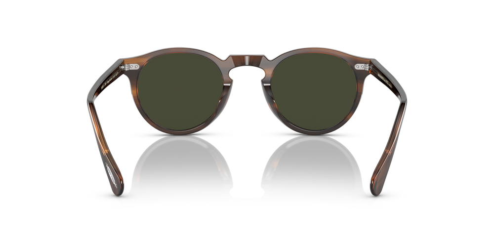 Oliver Peoples Gregory Peck Sun with Tuscany Tortoise frame and Green lenses - Image 5