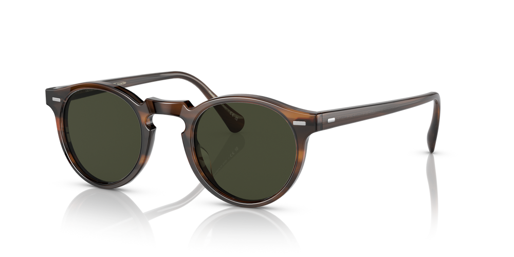 Oliver Peoples Gregory Peck Sun with Tuscany Tortoise frame and Green lenses - image 5