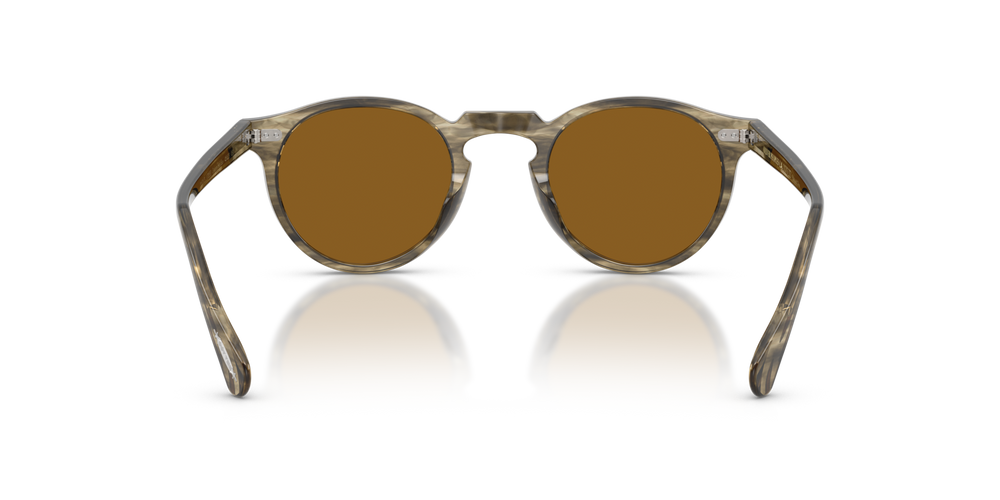 Sie Oliver Peoples Gregory Peck Sun mit Soft Olivgrün Bark Gestell und Braun Gläsern - bild 5