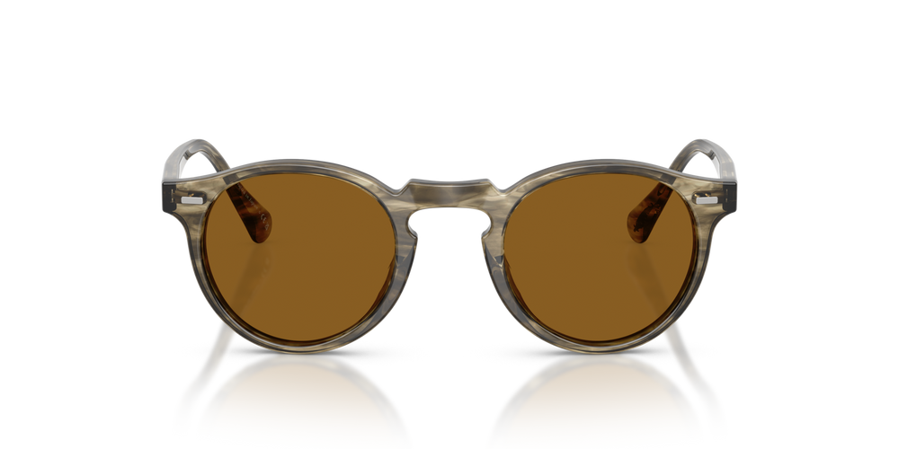 Sie Oliver Peoples Gregory Peck Sun mit Soft Olivgrün Bark Gestell und Braun Gläsern - bild 2