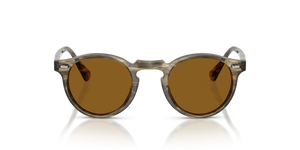 Sie Oliver Peoples Gregory Peck Sun mit Soft Olivgrün Bark Gestell und Braun Gläsern - bild 2