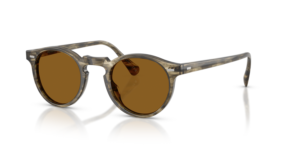 Oliver Peoples Gregory Peck Sun with Soft Olive Bark frame and Brown lenses - image 6