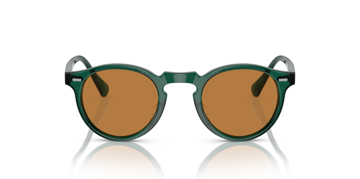 Oliver Peoples Gregory Peck Sun Limited Edition with Translucent Dark Teal frame and Brown lenses - Image Material