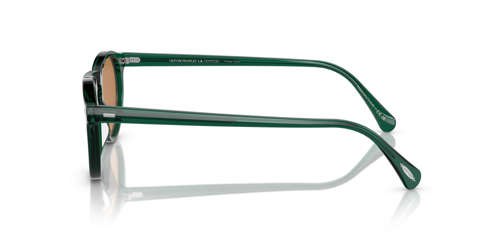 Oliver Peoples Gregory Peck Sun Limited Edition avec une monture Turquoise foncé translucide et des verres Brun - image 4