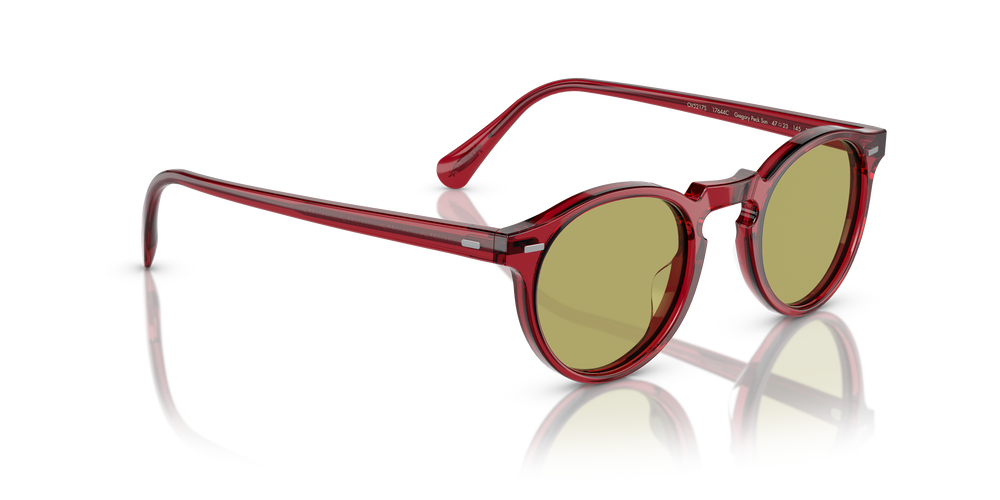 Sie Oliver Peoples Gregory Peck Sun Limited Edition mit Translucent Rust Gestell und Grün Gläsern - bild 3