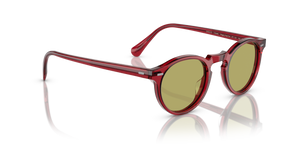 Oliver Peoples Gregory Peck Sun Limited Edition avec une monture Rouille translucide et des verres Vert - image 3