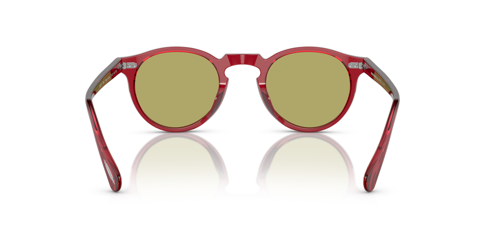 Oliver Peoples Gregory Peck Sun Limited Edition avec une monture Rouille translucide et des verres Vert - image 5