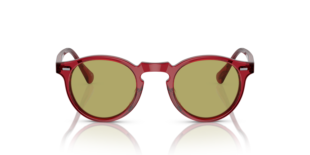 Sie Oliver Peoples Gregory Peck Sun Limited Edition mit Translucent Rust Gestell und Grün Gläsern - bild 2