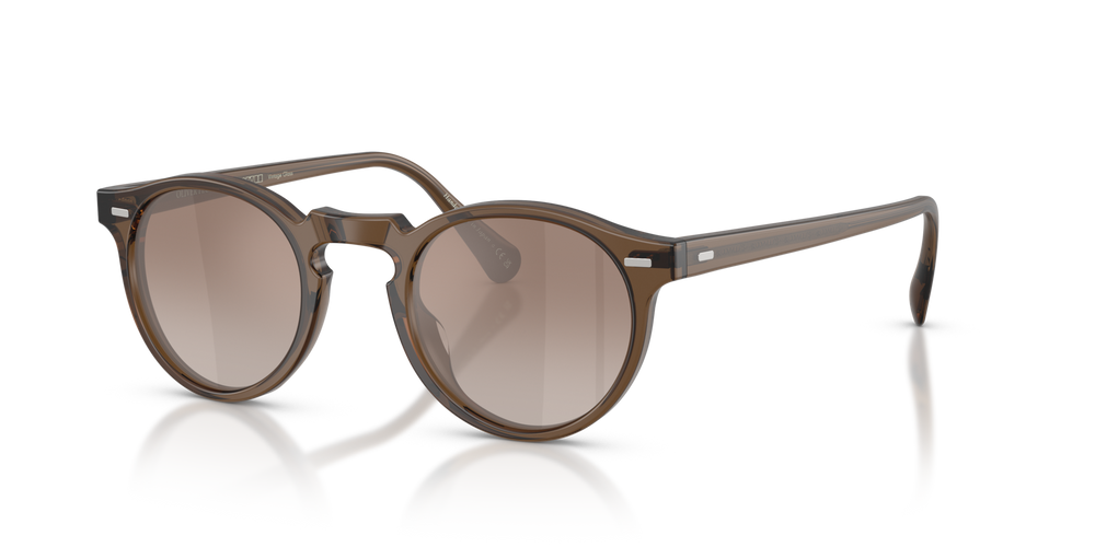 Sie Oliver Peoples Gregory Peck Sun Exclusive mit Espresso halbmatt Gestell und Braun Gläsern - bild 1