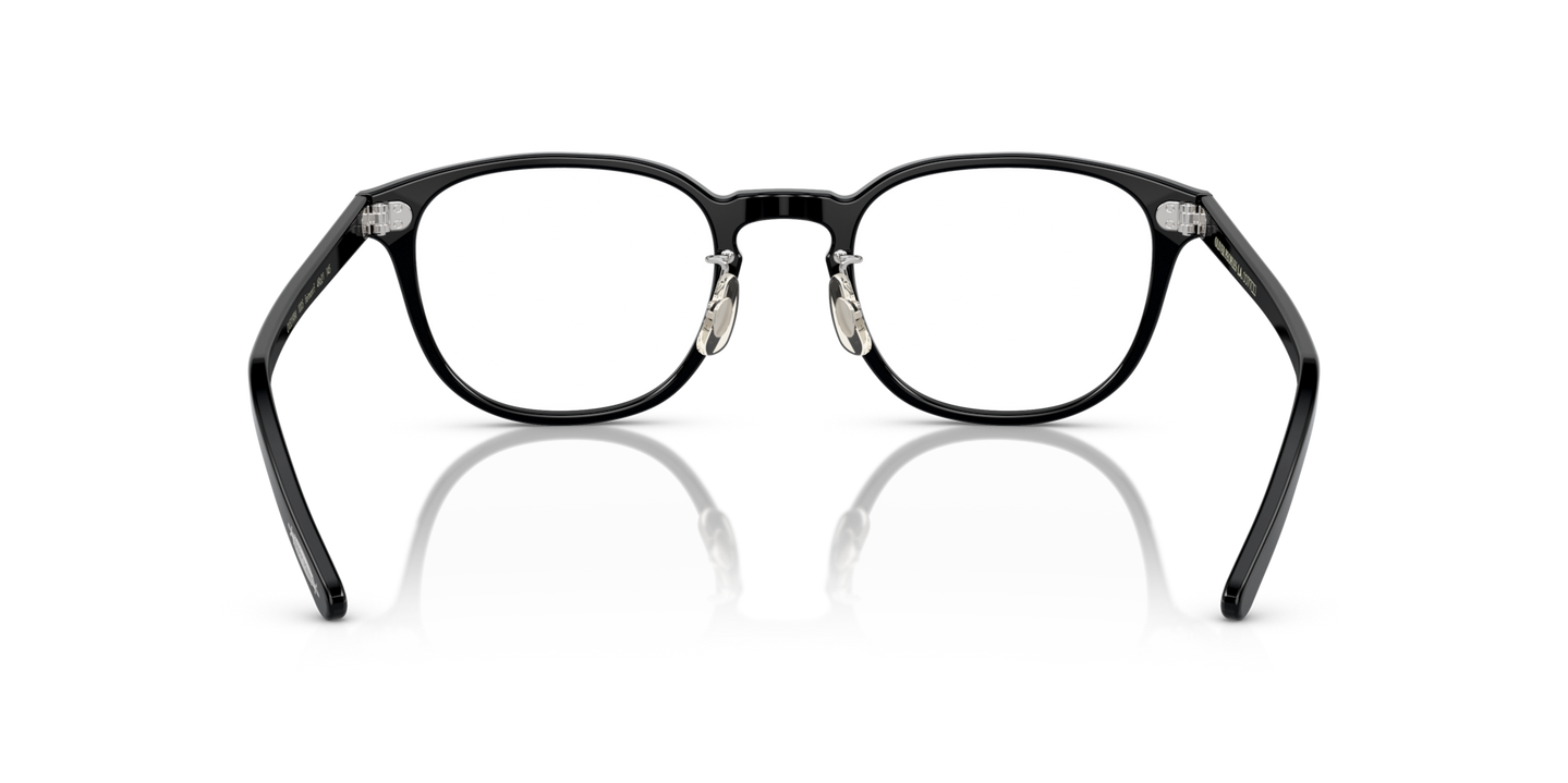 Oliver Peoples Fairmont-F mit Schwarz Gestell - Bild Stegplättchen