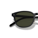 Oliver Peoples Fairmont Sun-F avec une monture Noir et des verres Vert - Variant