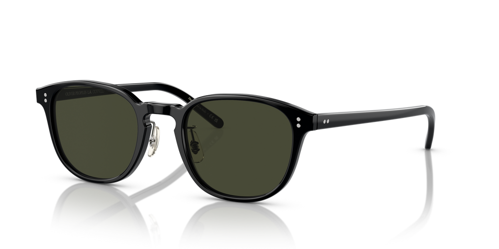 Oliver Peoples Fairmont Sun-F avec une monture Noir et des verres Vert - image 2