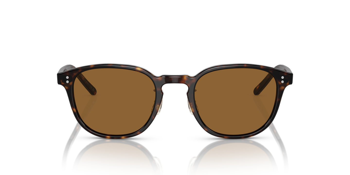 Oliver Peoples Fairmont Sun-F with 362 frame and True Brown lenses
