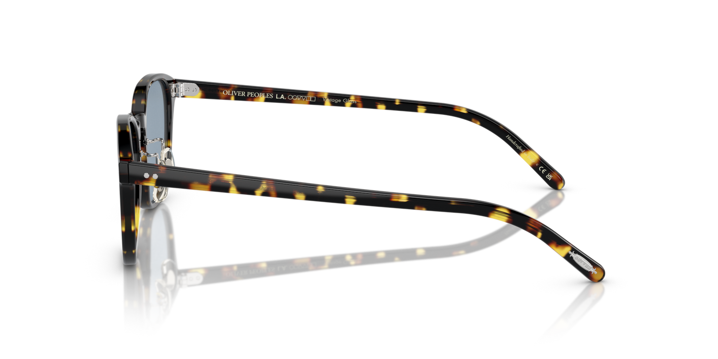 Oliver Peoples Fairmont Sun-F avec une monture Vintage DTB et des verres Bleu - Image Points