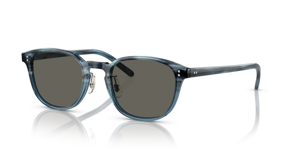 Oliver Peoples Fairmont Sun-F con montatura Blu scuro VSB e lenti  Grigio - immagine 4
