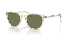 Oliver Peoples Fairmont Sun with Buff frame and Green lenses - Image 1