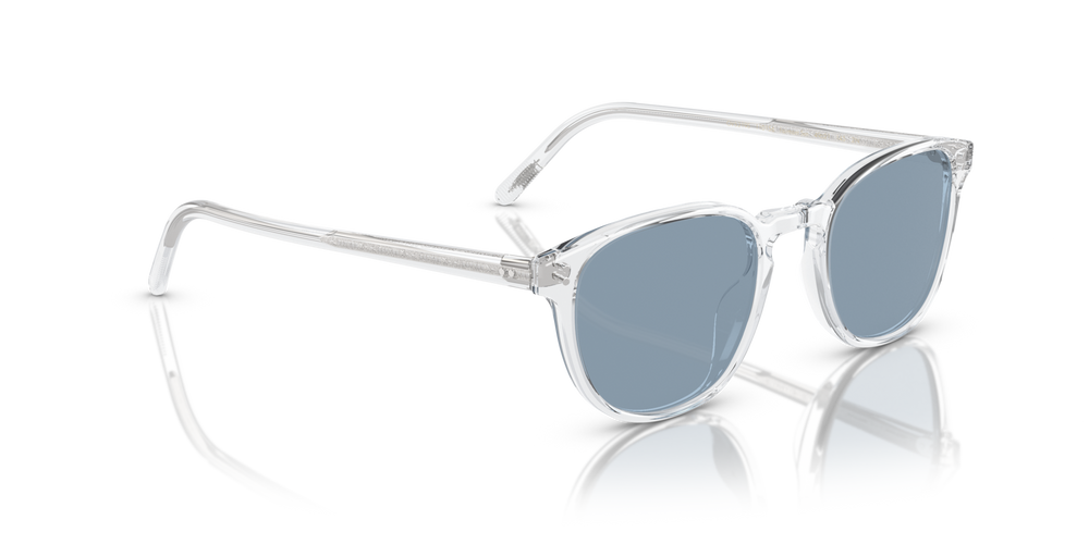 Oliver Peoples Fairmont Sun with Crystal frame and Blue lenses - image 3