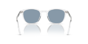 Oliver Peoples Fairmont Sun with Crystal frame and Blue lenses - Image 5