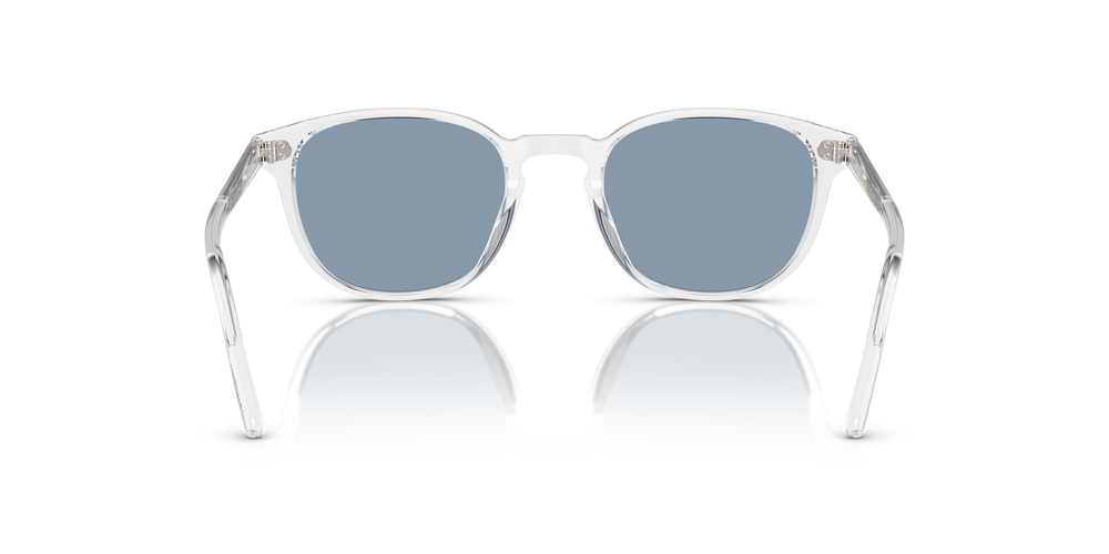 Oliver Peoples Fairmont Sun with Crystal frame and Azure Mirror