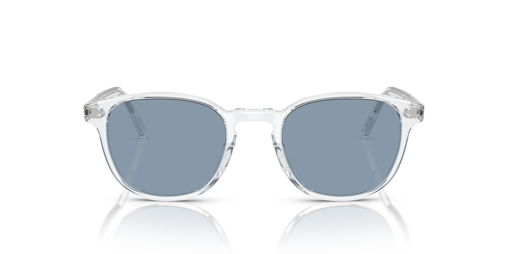 Oliver Peoples Fairmont Sun with Crystal frame and Azure Mirror