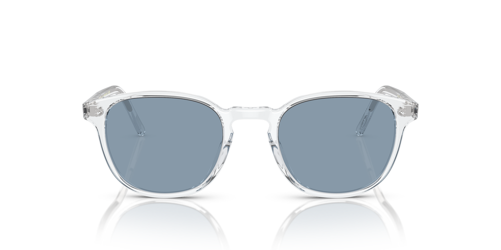 Oliver Peoples Fairmont Sun with Crystal frame and Azure Mirror