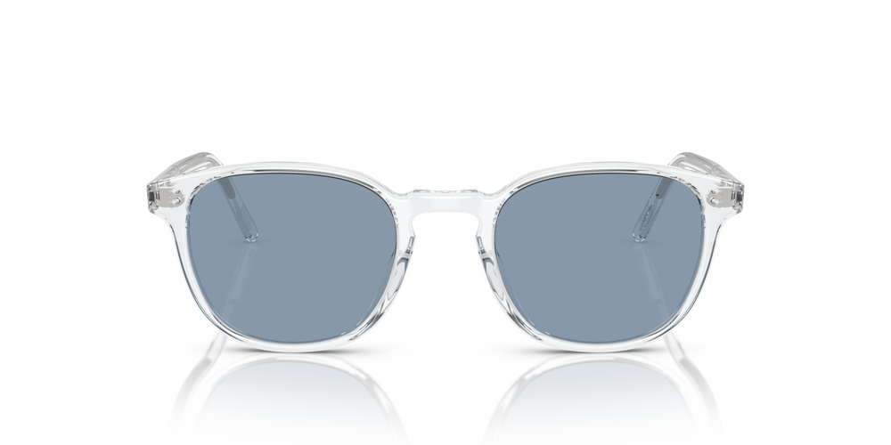 Oliver Peoples Fairmont Sun with Crystal frame and Blue lenses - image 2