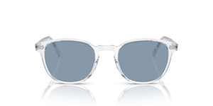 Oliver Peoples Fairmont Sun with Crystal frame and Blue lenses - image 2