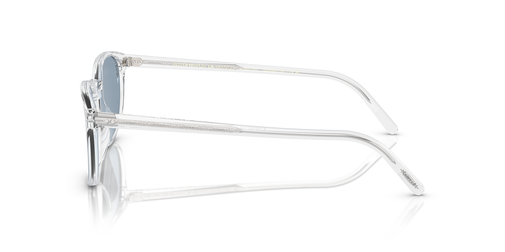 Oliver Peoples Fairmont Sun with Crystal frame and Blue lenses - Image 4