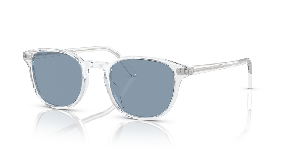Oliver Peoples Fairmont Sun with Crystal frame and Blue lenses - image 2