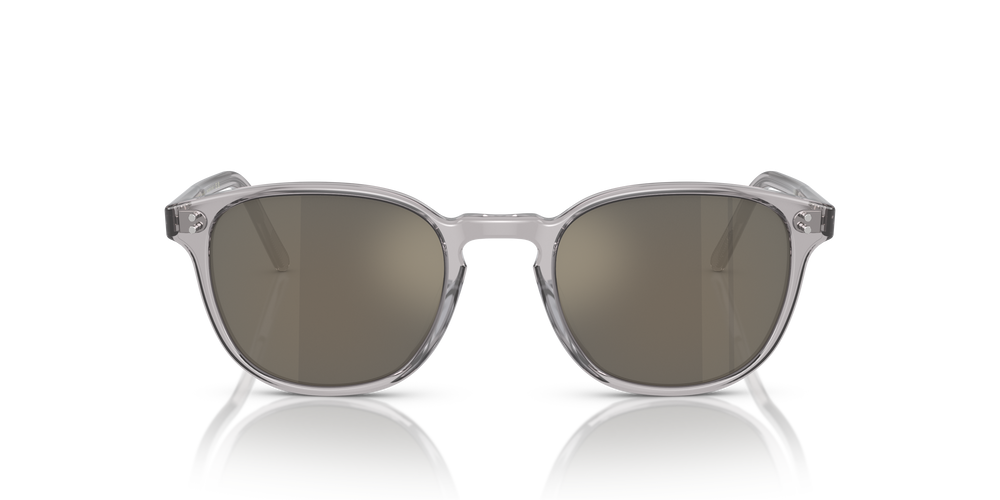 Oliver Peoples Fairmont Sun avec une monture Workman Gris et des verres Or - L'image 2