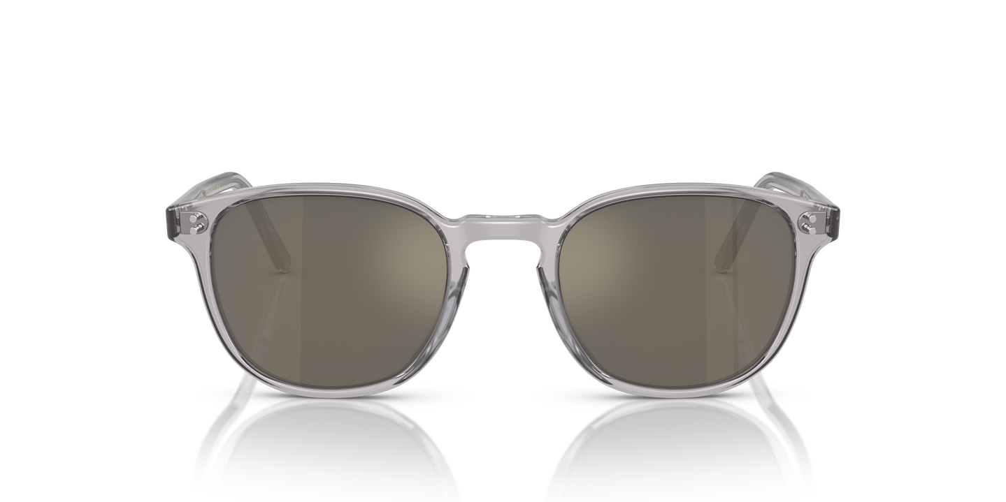 Oliver Peoples Fairmont Sun with Workman Grey frame and Dark Grey