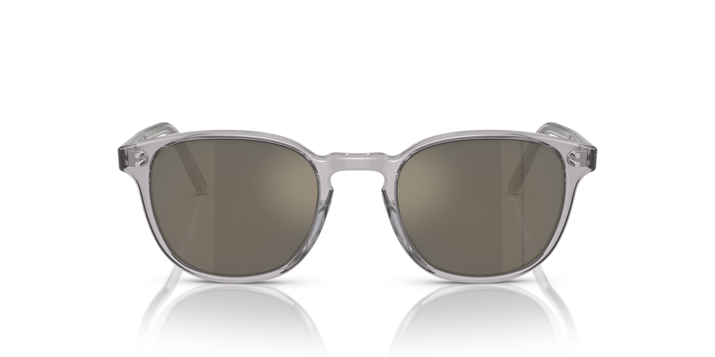 Oliver Peoples Fairmont Sun with Workman Grey frame and Gold lenses - Image Lenses