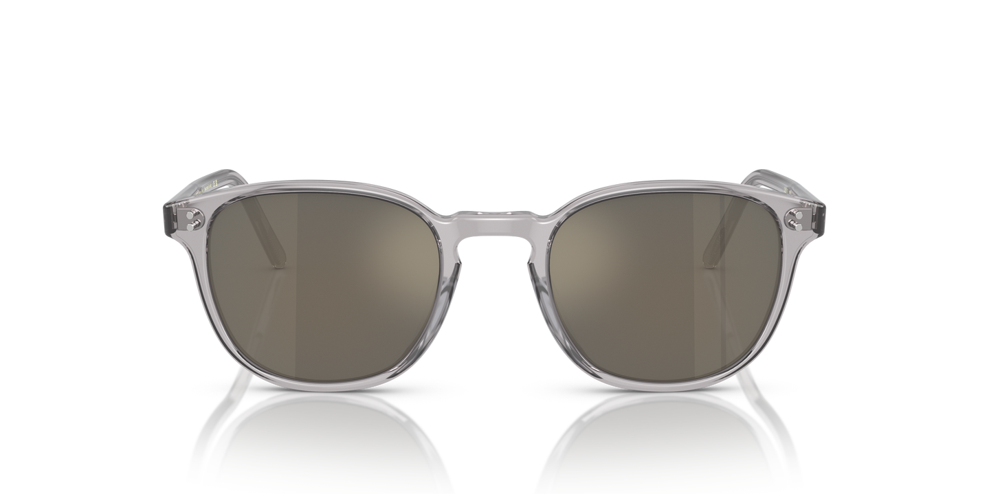 Oliver Peoples Fairmont Sun with Workman Grey frame and Dark Grey